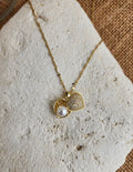 Collier pendentif cœur articulé