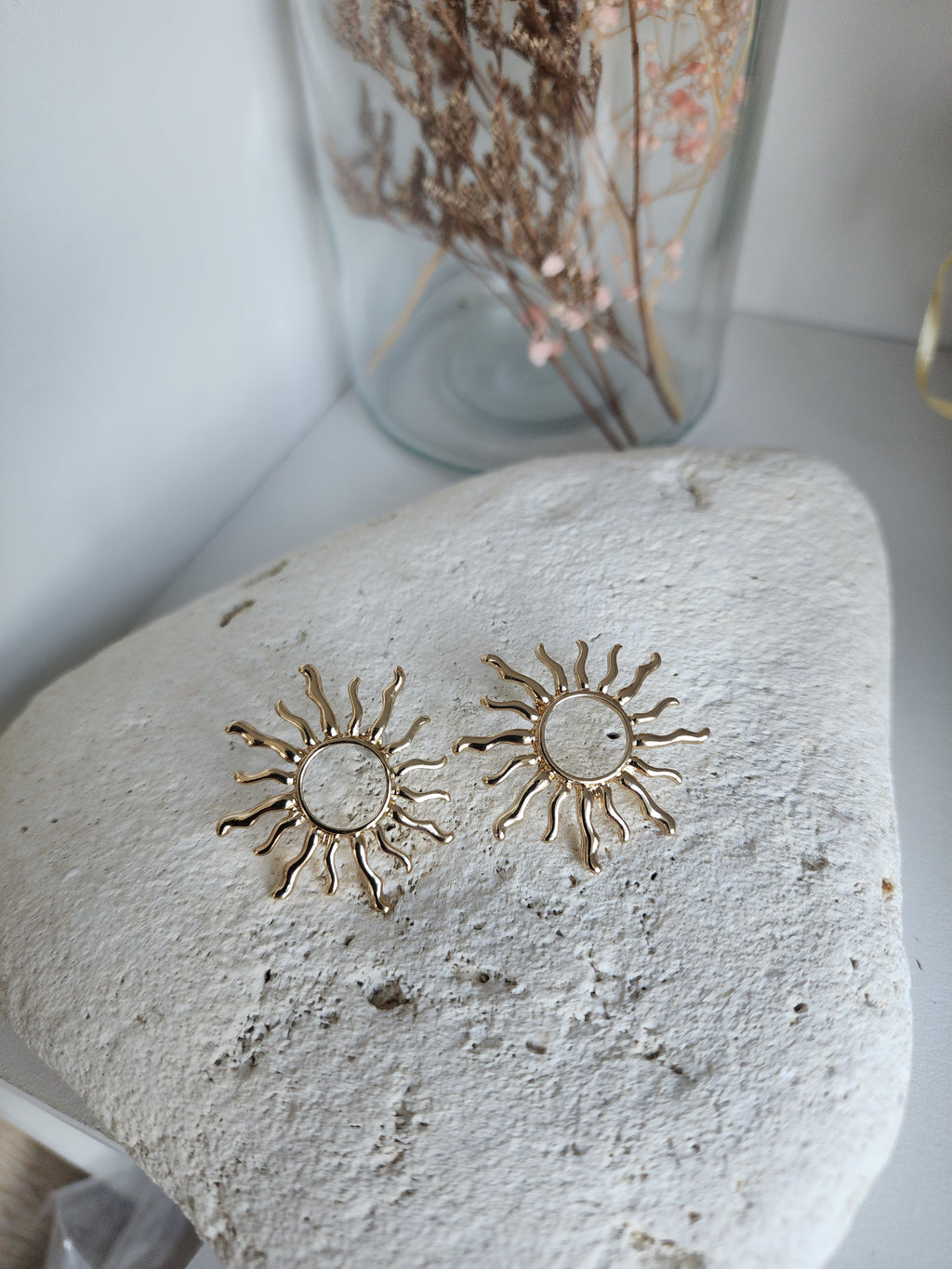 Boucles d'oreilles soleil