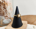 Bague ajustable tournante soleil