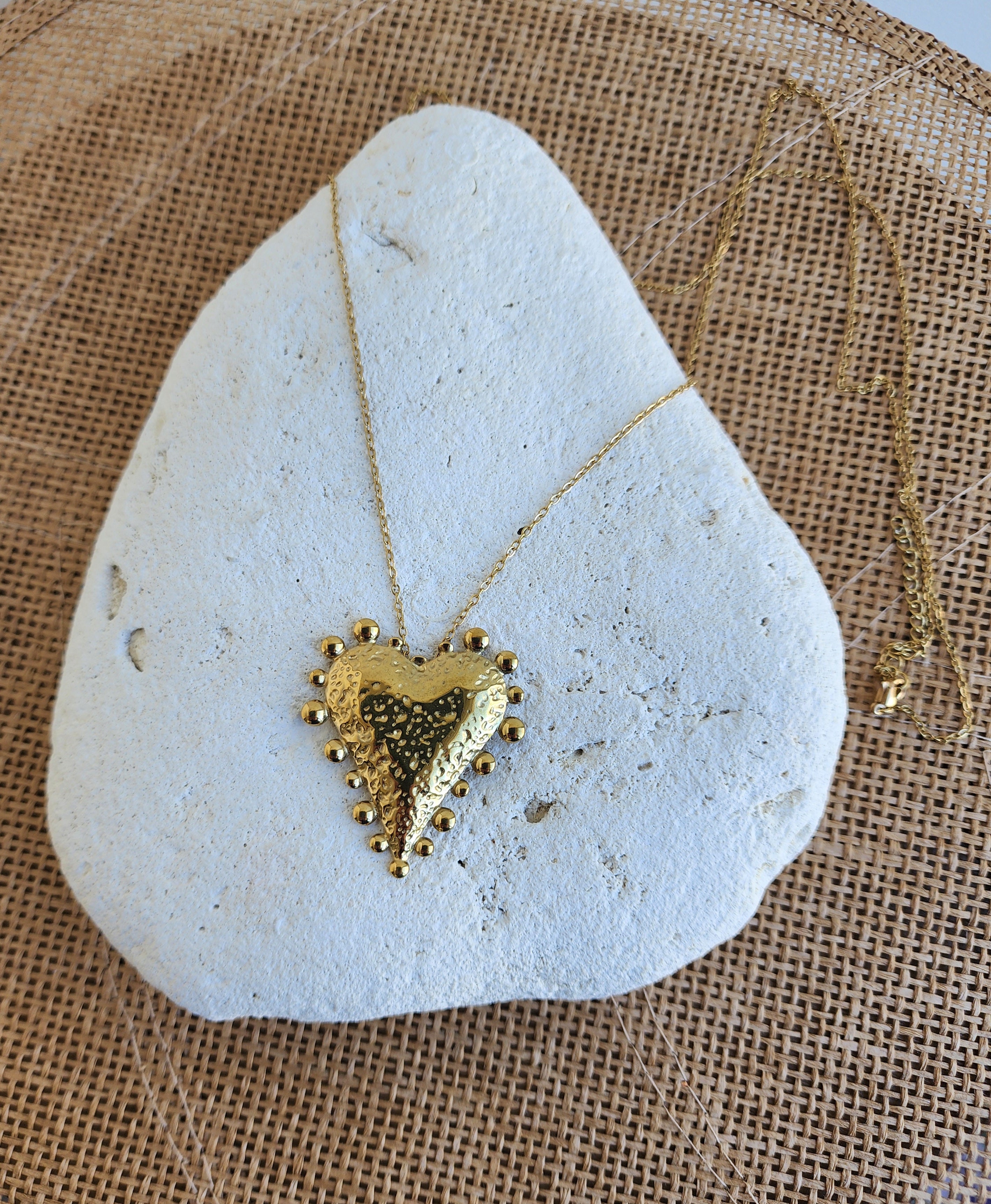 Collier sautoir pendentif cœur
