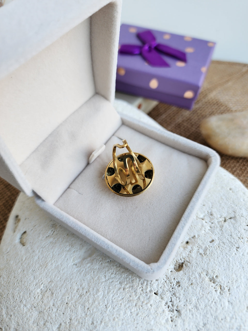 Bague ajustable bombé