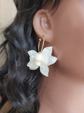 Boucles d'oreilles créoles fleurs