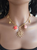 Collier à breloques soleil