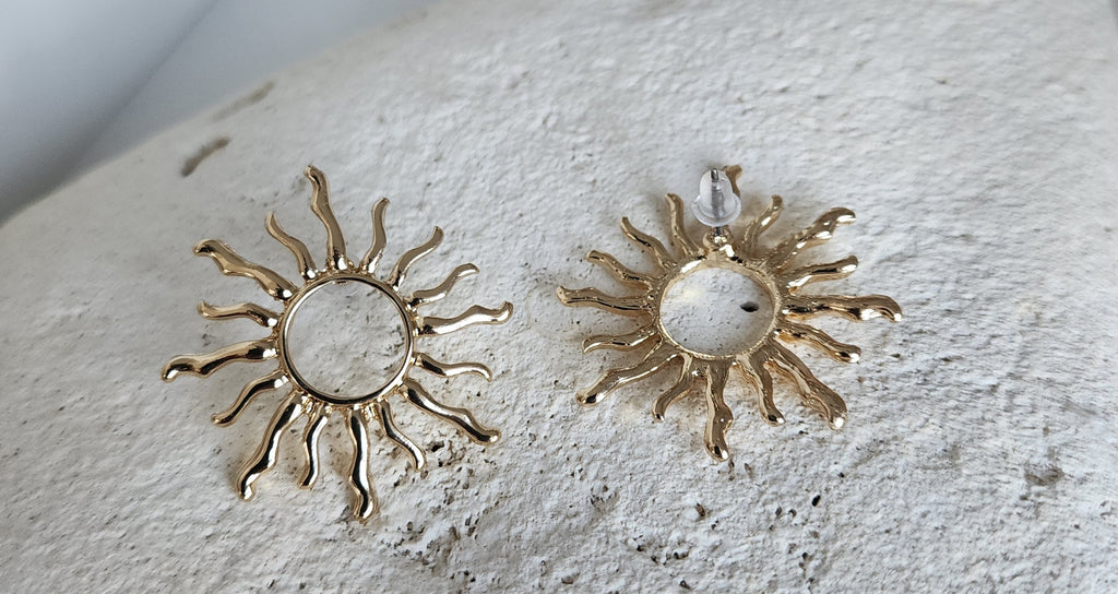 Boucles d'oreilles soleil