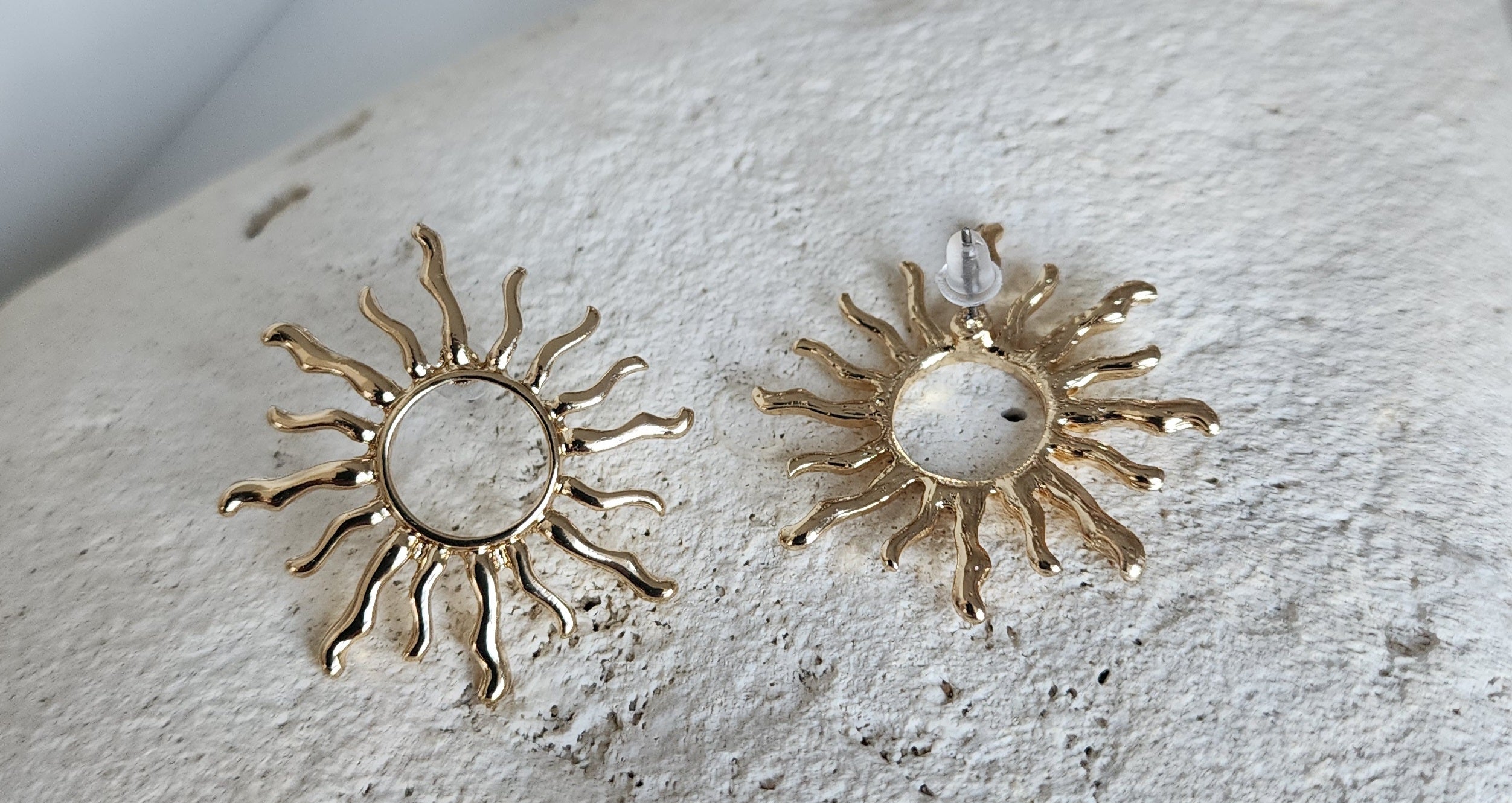 Boucles d'oreilles soleil