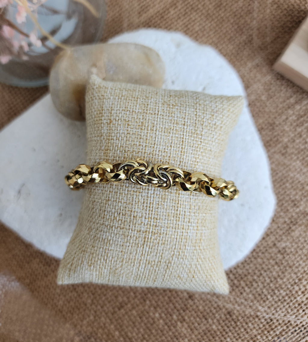 Bracelet a grosse maille