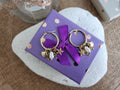 Boucles d'oreilles créoles breloques coquillages