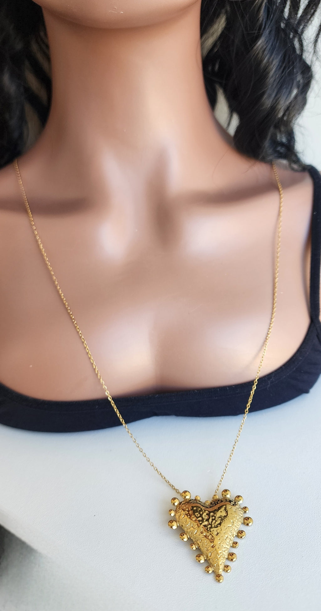 Collier sautoir pendentif cœur