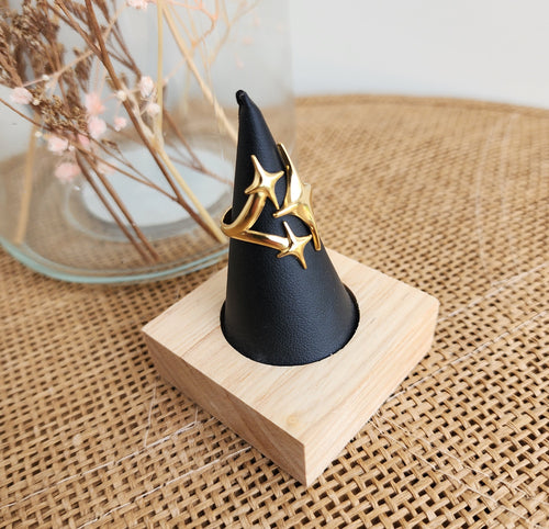 Bague ajustable étoiles