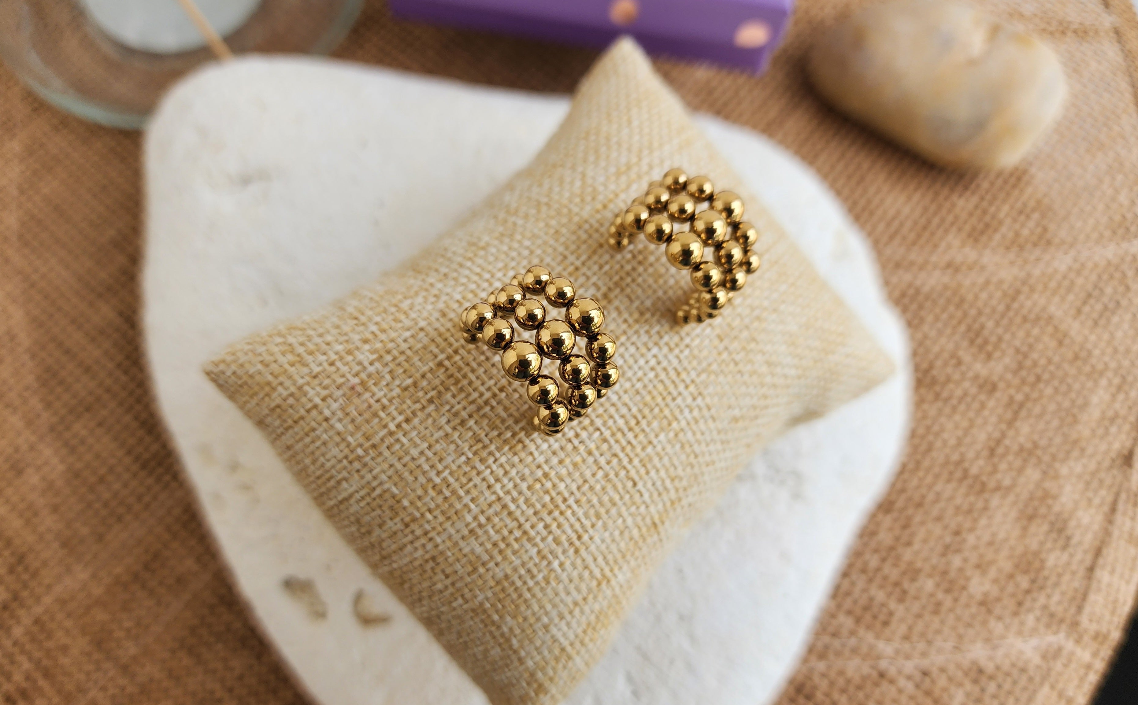 Boucles d'oreilles demi-créoles