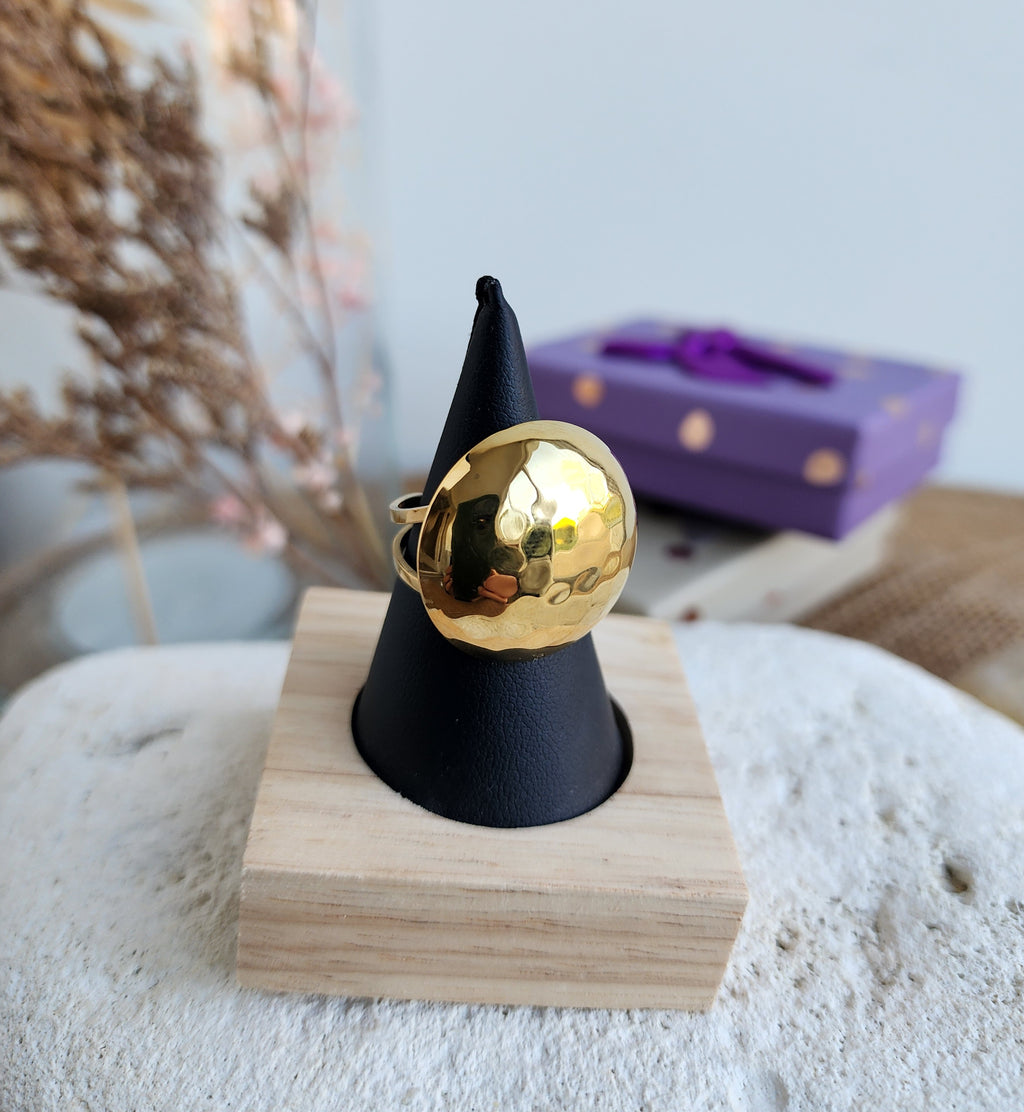 Bague ajustable bombé