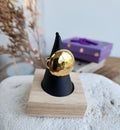 Bague ajustable bombé