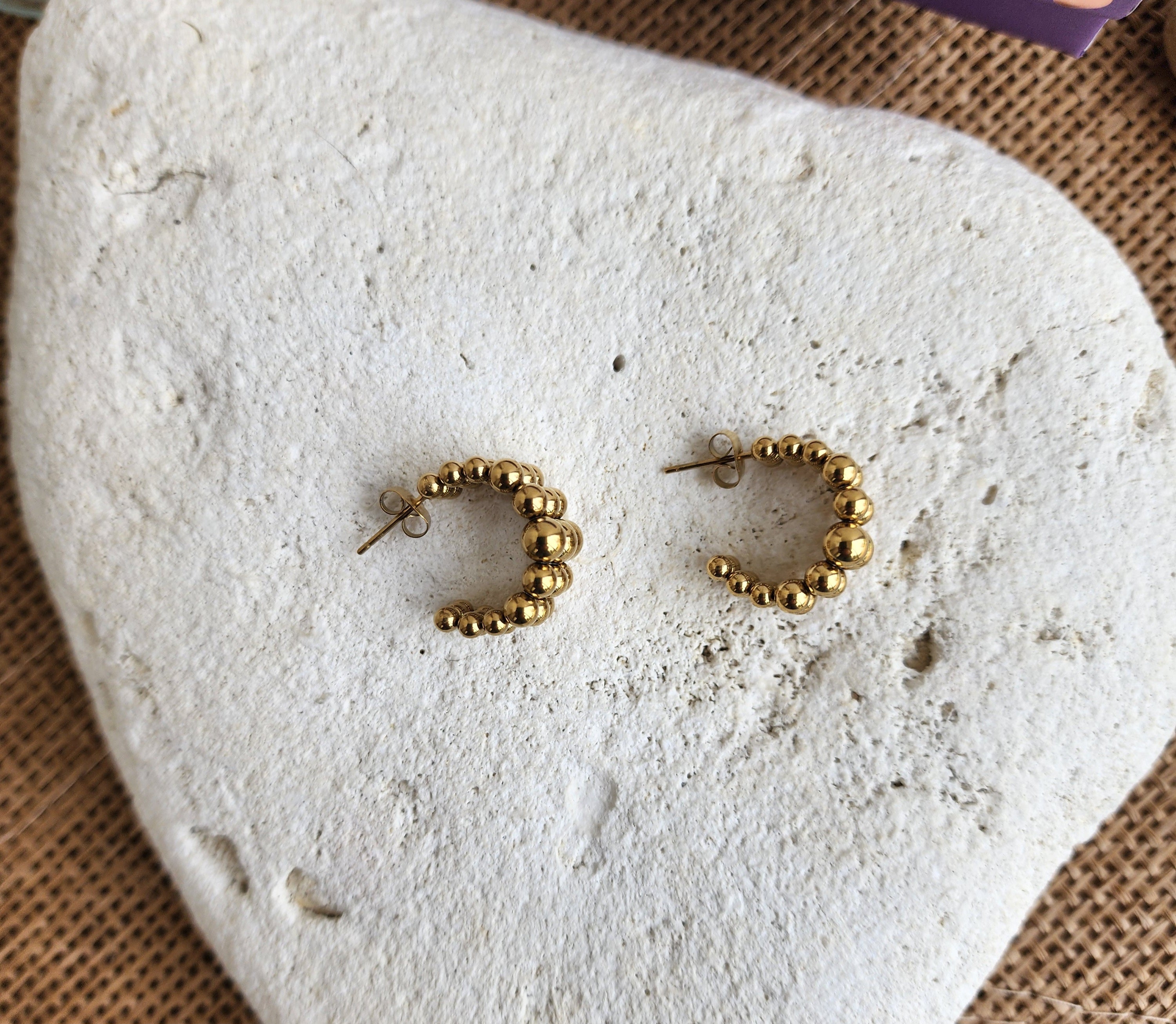 Boucles d'oreilles demi-créoles