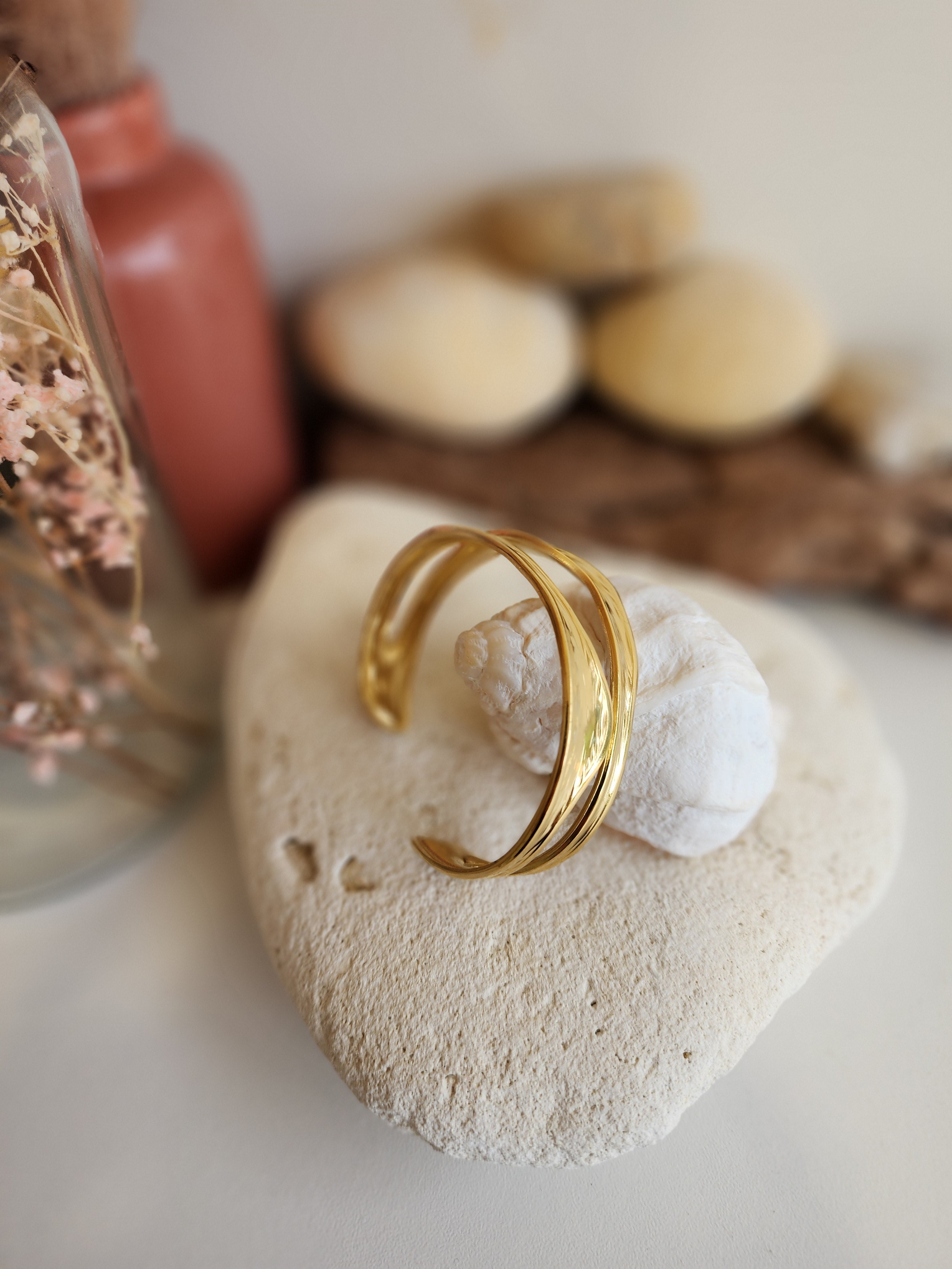 Bracelet jonc ajustable