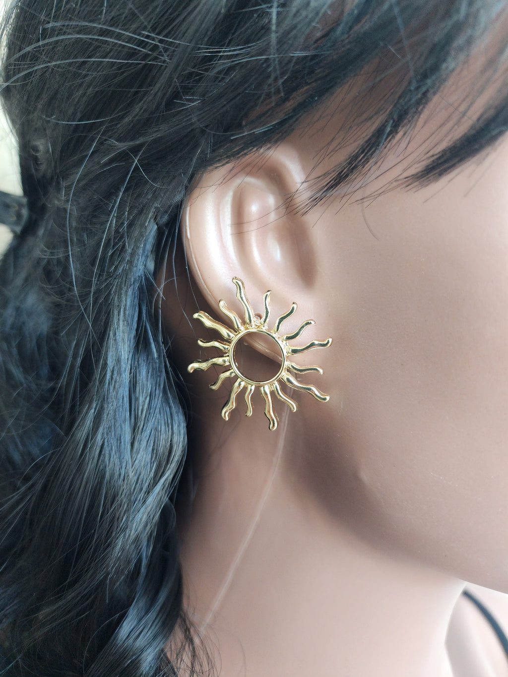 Boucles d'oreilles soleil