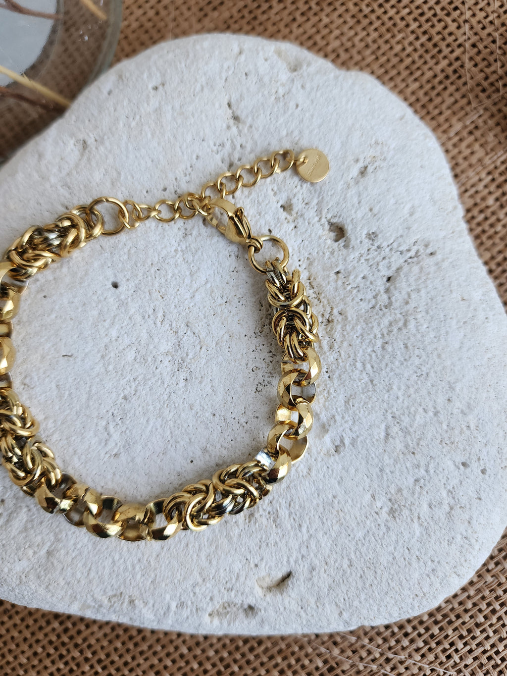 Bracelet a grosse maille