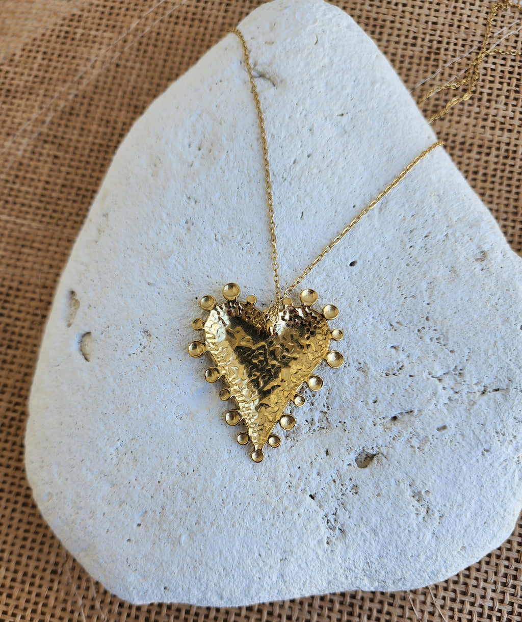 Collier sautoir pendentif cœur