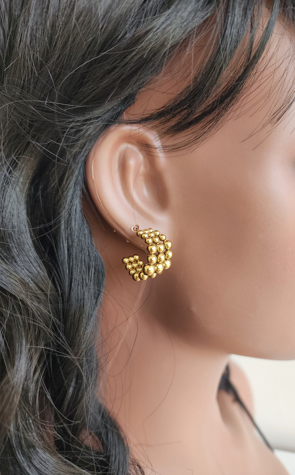 Boucles d'oreilles demi-créoles
