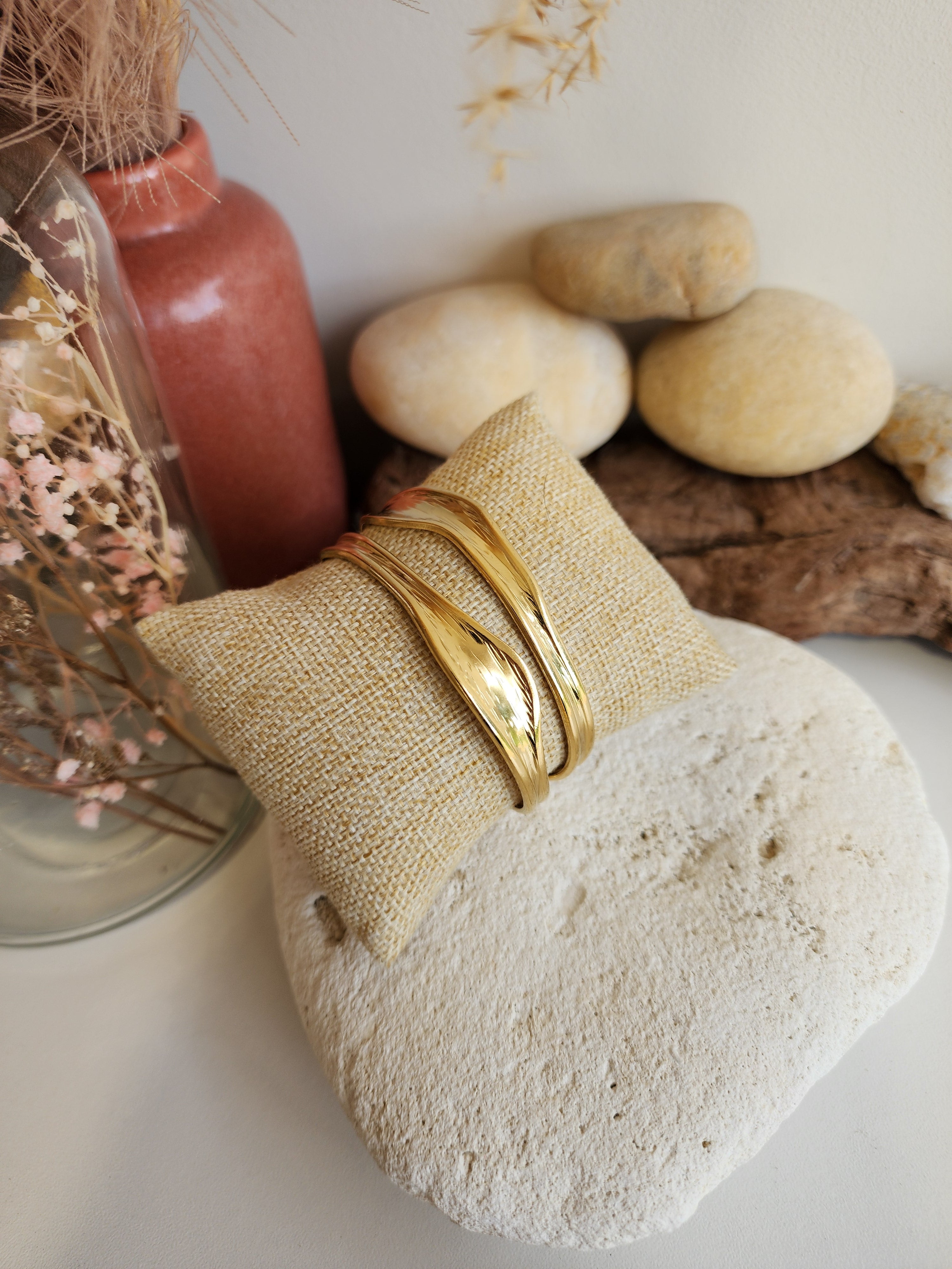 Bracelet jonc ajustable